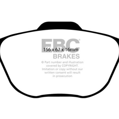 EBC 02-04 Ford Focus 2.0 SVT Redstuff Front Brake Pads