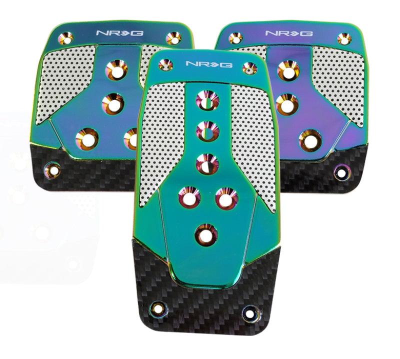 NRG Aluminum Sport Pedal M/T - Neochrome w/Black Carbon NRG Aluminum Sport Pedal M/T - Neochrome w/Black Carbon