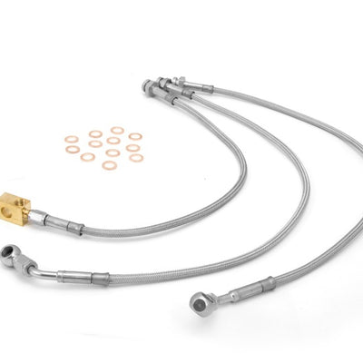 Rugged Ridge Brake Hose Kit SS Drum 93-98 Cherokee(ZJ)