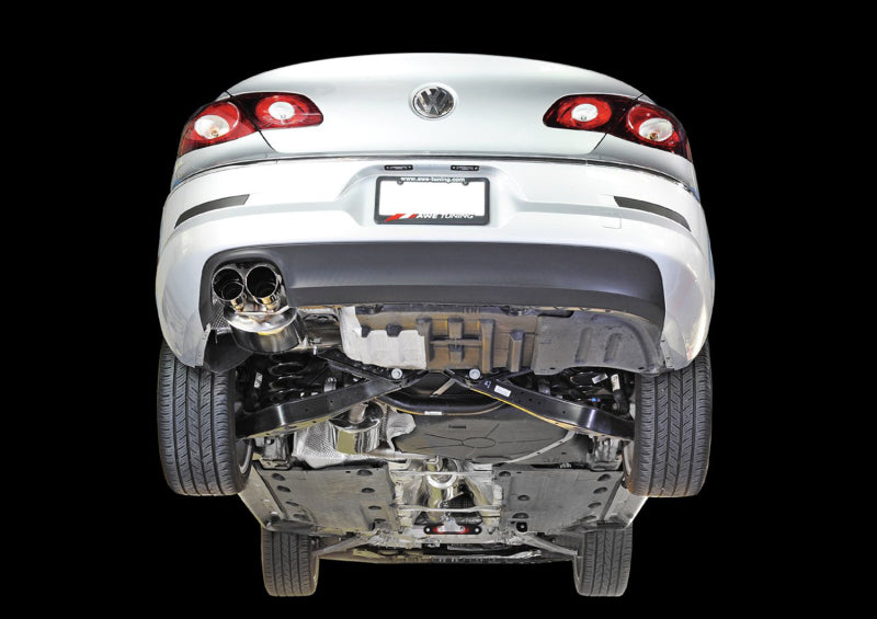 AWE Tuning VW CC 2.0T Touring Edition Performance Exhaust - Diamond Black Tips AWE Tuning VW CC 2.0T Touring Edition Performance Exhaust - Diamond Black Tips