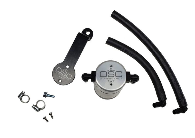 J&L 16-23 Toyota Tacoma 3.5L Driver Side Oil Separator 3.0 - Clear Anodized J&L 16-23 Toyota Tacoma 3.5L Driver Side Oil Separator 3.0 - Clear Anodized