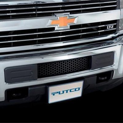 Putco 15-19 Chevy Silv HD - SS - Black Punch Design Bumper Grille Bumper Grille Inserts