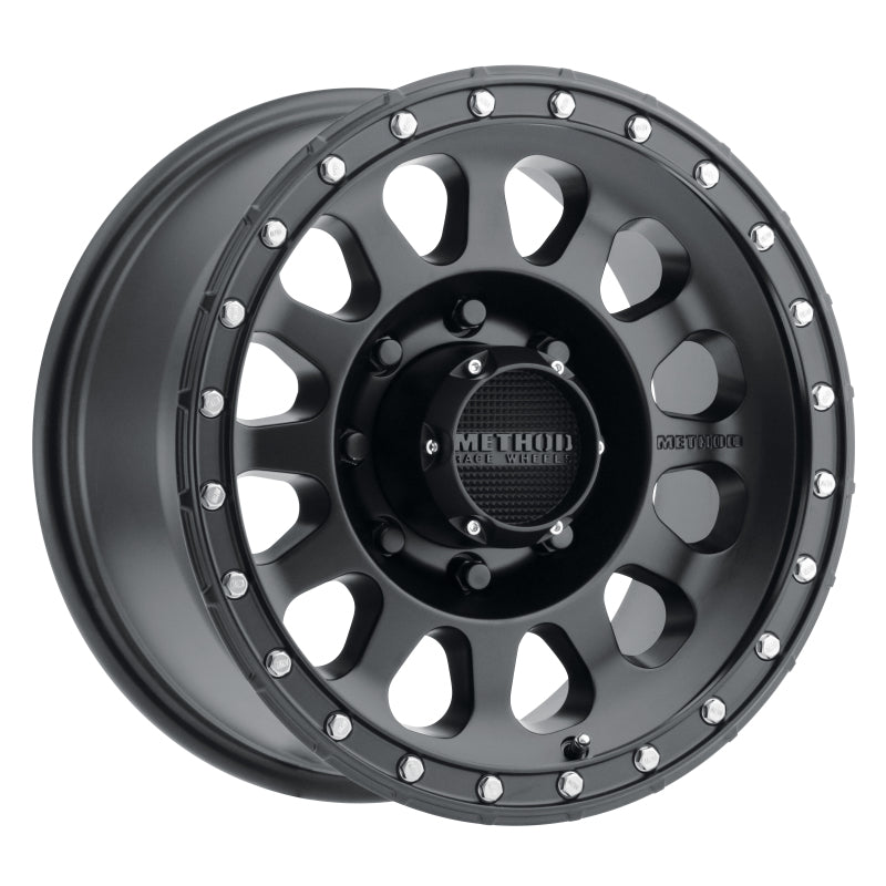 Method MR315 17x8.5 +25mm Offset 8x180 130.81mm CB Matte Black Wheel Method MR315 17x8.5 +25mm Offset 8x180 130.81mm CB Matte Black Wheel