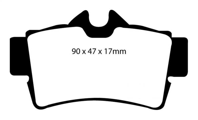 EBC 94-98 Ford Mustang 3.8 Redstuff Rear Brake Pads EBC 94-98 Ford Mustang 3.8 Redstuff Rear Brake Pads