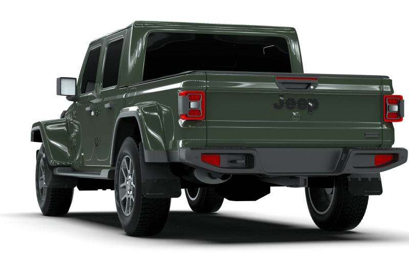 Rally Armor 19-24 Jeep Gladiator JT (Incl. Overland/Sport/Sport S) Black Mud Flap w/Army Green Logo Rally Armor 19-24 Jeep Gladiator JT (Incl. Overland/Sport/Sport S) Black Mud Flap w/Army Green Logo