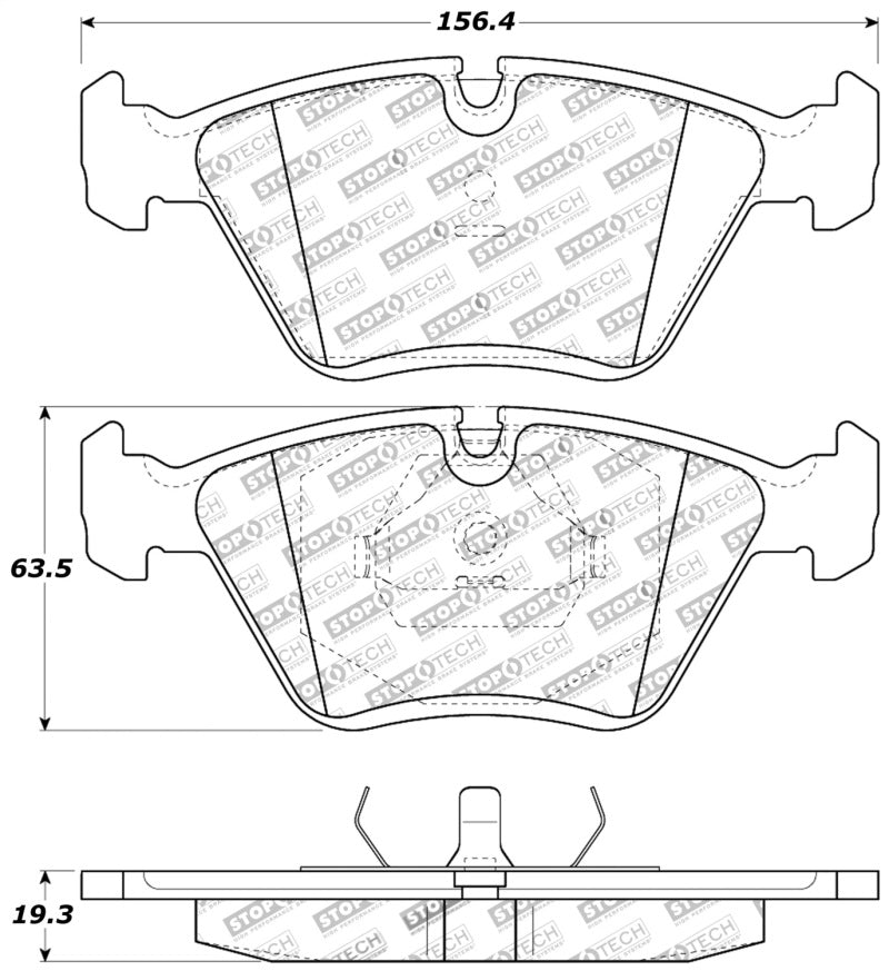 StopTech 95-99 BMW M3 / 01-07 M3 E46 / 89-93 M5 / 98-02 Z3 M series / 93-95 530 Front Brake Pads StopTech 95-99 BMW M3 / 01-07 M3 E46 / 89-93 M5 / 98-02 Z3 M series / 93-95 530 Front Brake Pads