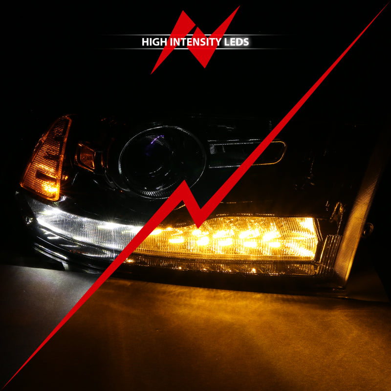 ANZO 2009-2018 Dodge Ram 1500 Projector Plank Style Switchback H.L Halo Black Amber (OE Style) ANZO 2009-2018 Dodge Ram 1500 Projector Plank Style Switchback H.L Halo Black Amber (OE Style)