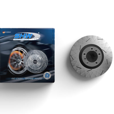 SHW 13-16 Porsche Panamera GTS 4.8L w/o Ceramics Left Rear Slotted Monobloc Brake Rotor (298615601B)