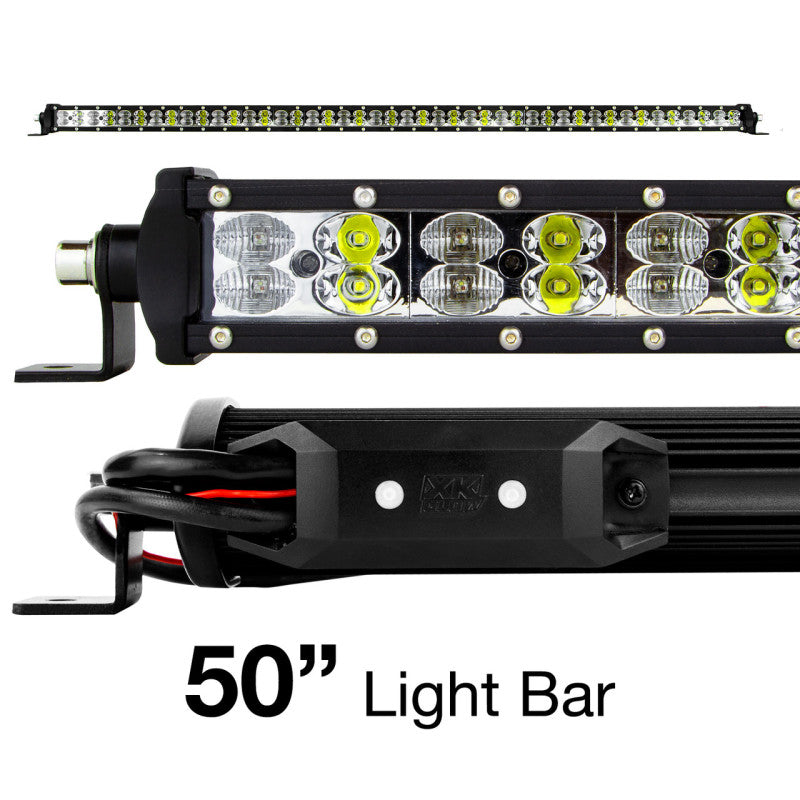 XK Glow RGBW Light Bar High Power Offroad Work/Hunting Light w/ Bluetooth Controller 50In XK Glow RGBW Light Bar High Power Offroad Work/Hunting Light w/ Bluetooth Controller 50In