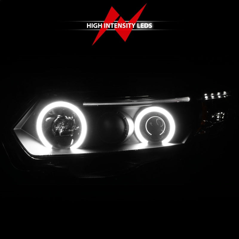 ANZO 2006-2011 Honda Civic Projector Headlights w/ Halo Black (CCFL) ANZO 2006-2011 Honda Civic Projector Headlights w/ Halo Black (CCFL)