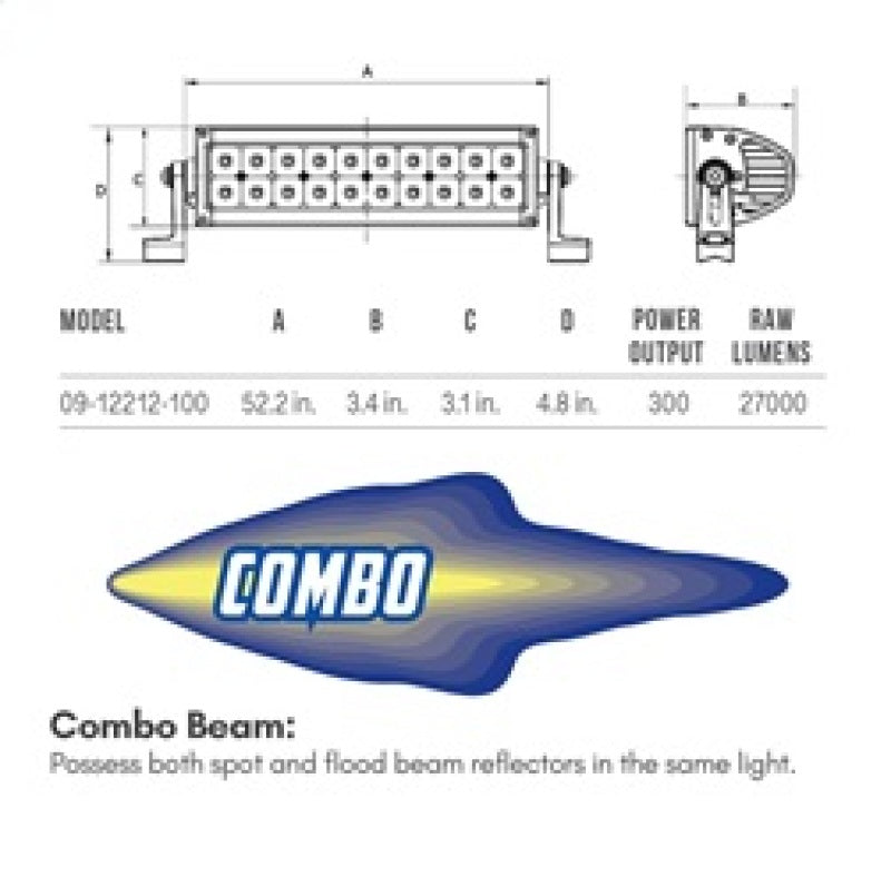 Westin B-FORCE LED Light Bar Double Row 2 inch Flood w/3W Cree - Black Westin B-FORCE LED Light Bar Double Row 2 inch Flood w/3W Cree - Black