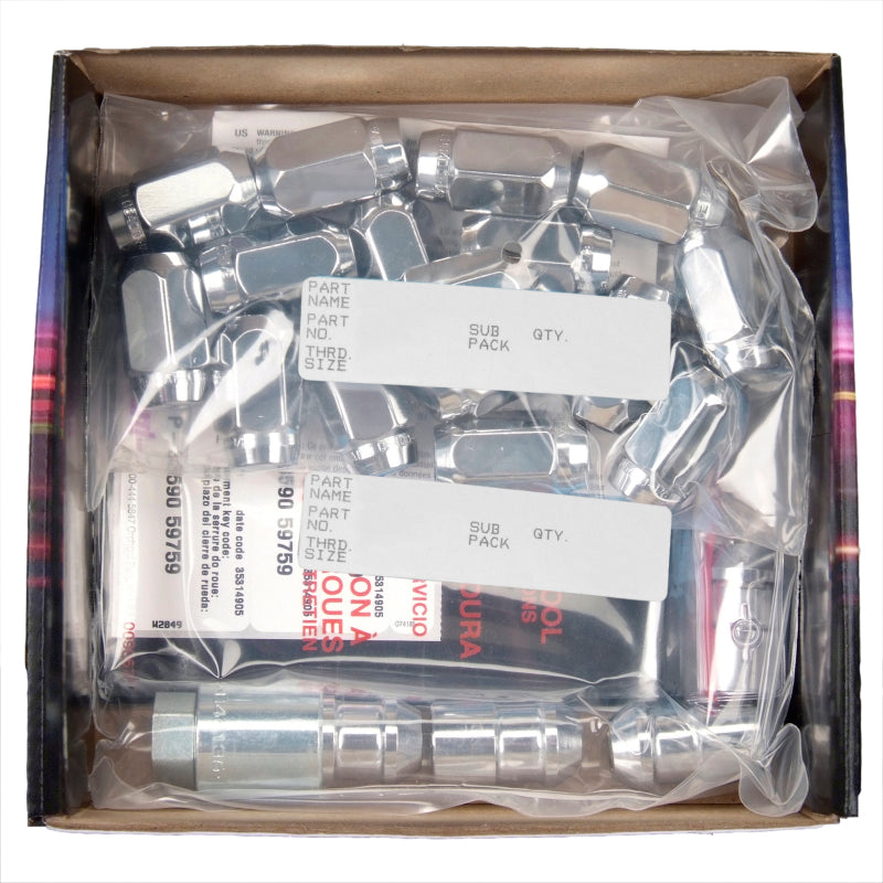 McGard 6 Lug Hex Install Kit w/Locks (Cone Seat Nut) M12X1.5 / 13/16 Hex / 1.5in. Length - Chrome McGard 6 Lug Hex Install Kit w/Locks (Cone Seat Nut) M12X1.5 / 13/16 Hex / 1.5in. Length - Chrome