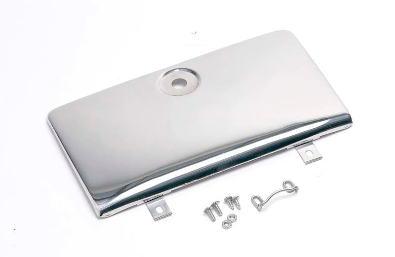 Kentrol 72-86 Jeep CJ Glove Box Door Use with OE Key Lock - Polished Silver Kentrol 72-86 Jeep CJ Glove Box Door Use with OE Key Lock - Polished Silver