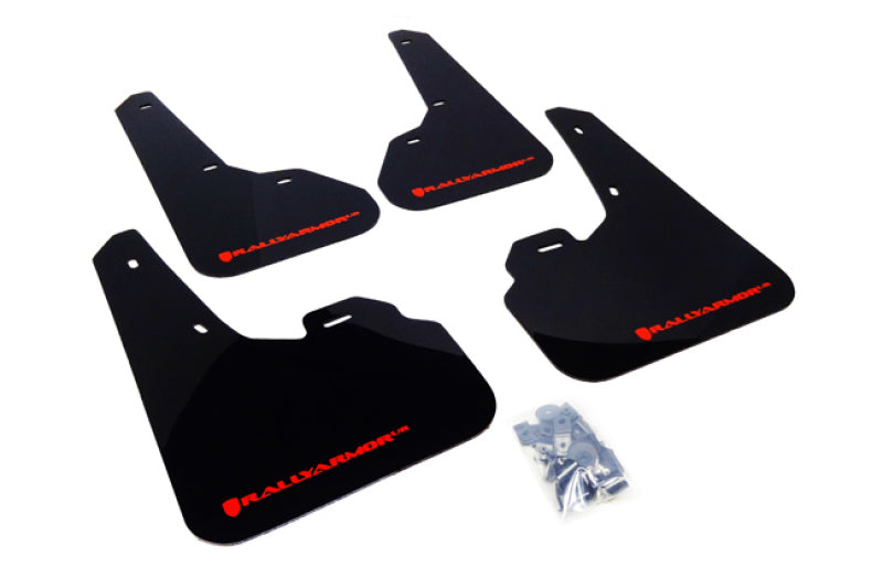 Rally Armor 10-13 Mazda3/Speed3 (Hatch/Sedan) Black UR Mud Flap w/Red Logo Rally Armor 10-13 Mazda3/Speed3 (Hatch/Sedan) Black UR Mud Flap w/Red Logo
