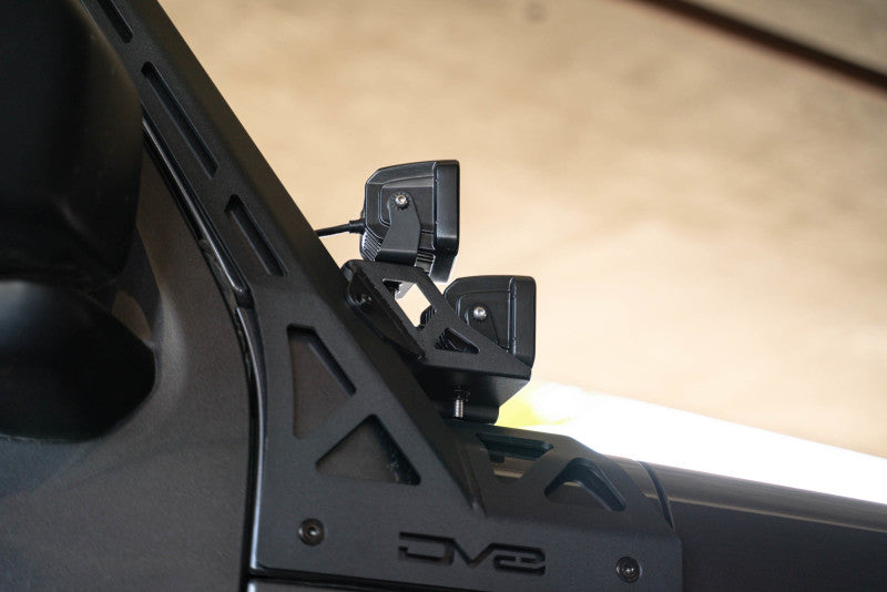 DV8 Offroad 2018+ Jeep Wrangler JLO A Pillar Dual Light Pod Mounts DV8 Offroad 2018+ Jeep Wrangler JLO A Pillar Dual Light Pod Mounts