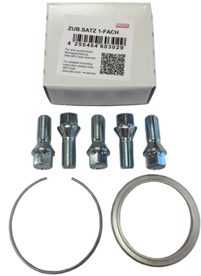 BBS PFS KIT - BMW 74mm Hub - Includes 82mm OD - 74mm ID Ring / 82mm Clip / Lug Bolts BBS PFS KIT - BMW 74mm Hub - Includes 82mm OD - 74mm ID Ring / 82mm Clip / Lug Bolts