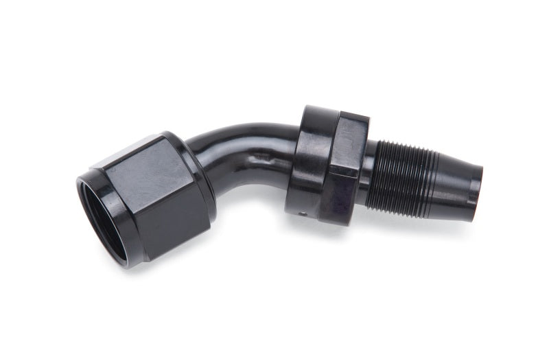Russell Performance -10 AN 45 Degree Hose End Without Socket - Black Russell Performance -10 AN 45 Degree Hose End Without Socket - Black
