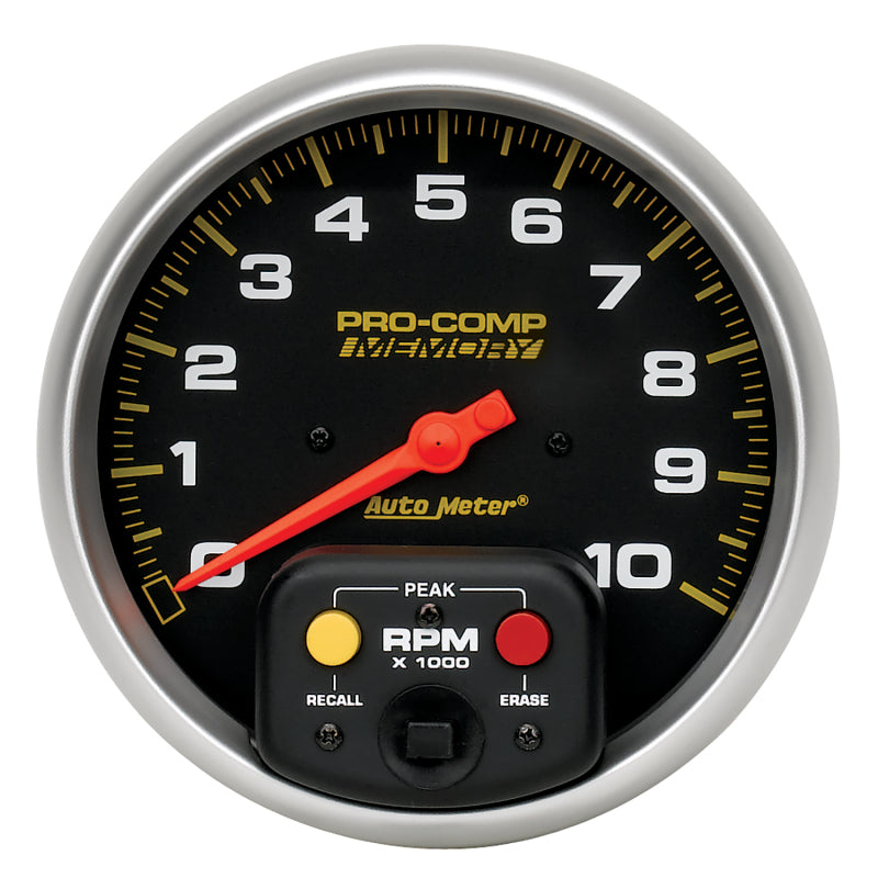 Autometer Pro-Comp 5 inch 10K RPM with Peak Memory  In-Dash Tachometer Autometer Pro-Comp 5 inch 10K RPM with Peak Memory  In-Dash Tachometer