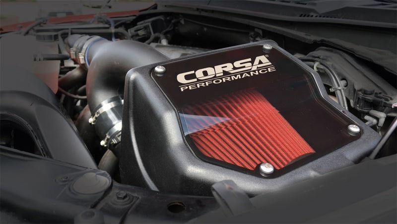 Corsa 15-20 Ford F-150 2.7L Ecoboost / 2015-2016 3.5L EcoBoost Cold Air Intake with DryTech Filter Corsa 15-20 Ford F-150 2.7L Ecoboost / 2015-2016 3.5L EcoBoost Cold Air Intake with DryTech Filter