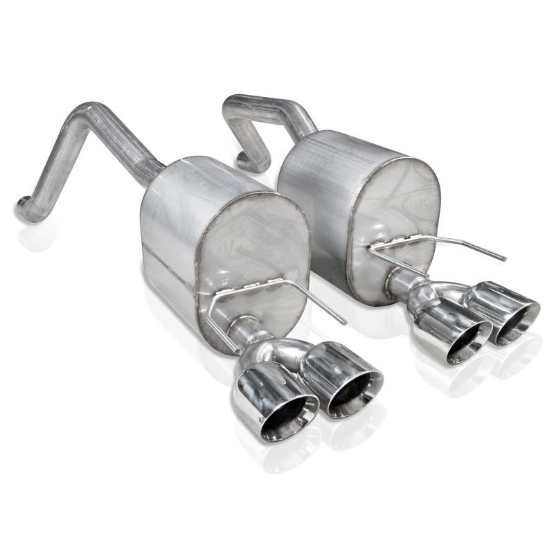 Stainless Works 2009-13 C6 Corvette Axleback 2-1/2in Dual Chambered Turbo Mufflers Quad 4in Tips Stainless Works 2009-13 C6 Corvette Axleback 2-1/2in Dual Chambered Turbo Mufflers Quad 4in Tips
