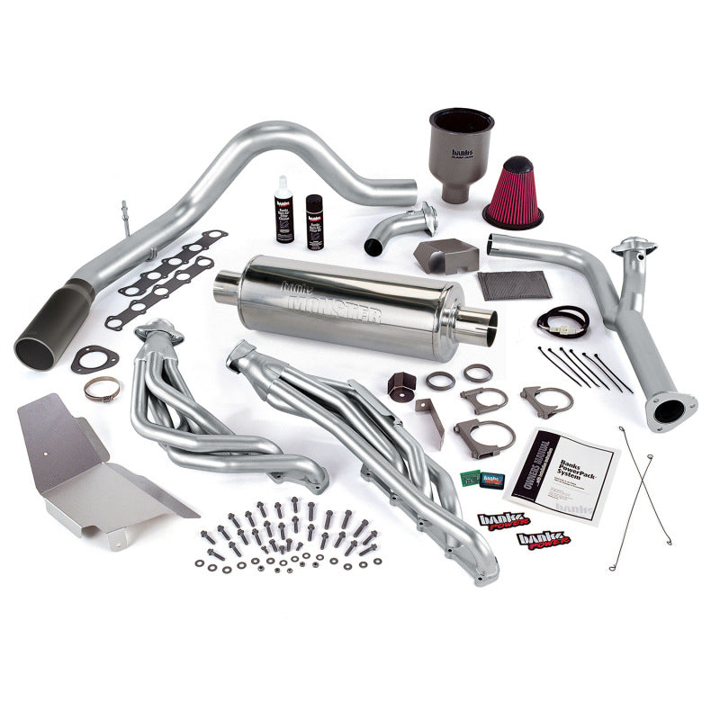 Banks Power 99-04 Ford 6.8L Truck EGR-Late Cat PowerPack System - SS Single Exhaust w/ Black Tip Banks Power 99-04 Ford 6.8L Truck EGR-Late Cat PowerPack System - SS Single Exhaust w/ Black Tip