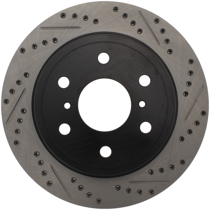 StopTech 07-10 GMC Sierra (w/ Rear Drum) / 07-09 GMC Yukon Rear Left Slotted & Drilled Rotor StopTech 07-10 GMC Sierra (w/ Rear Drum) / 07-09 GMC Yukon Rear Left Slotted & Drilled Rotor