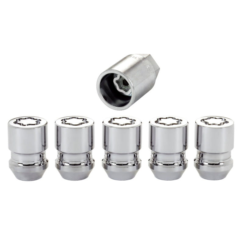 McGard Wheel Lock Nut Set - 5pk. (Cone Seat) M12X1.5 / 13/16 Hex / 1.28in. Length - Chrome McGard Wheel Lock Nut Set - 5pk. (Cone Seat) M12X1.5 / 13/16 Hex / 1.28in. Length - Chrome