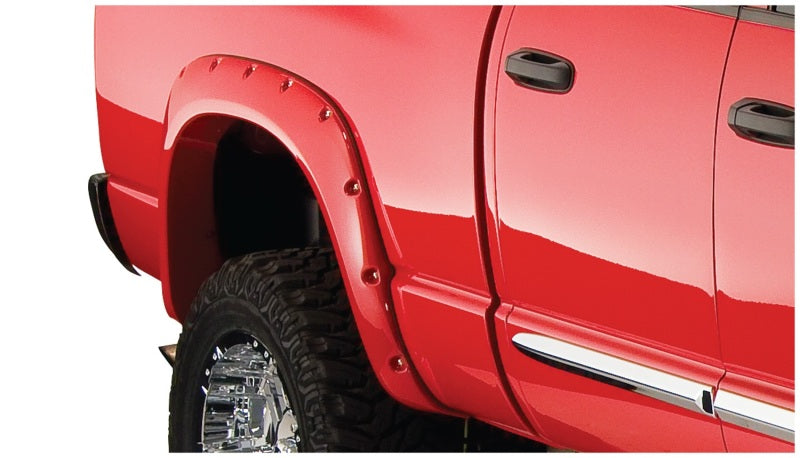 Bushwacker 02-08 Dodge Ram 1500 Fleetside Pocket Style Flares 2pc 75.9/76.3/97.9in Bed - Black Bushwacker 02-08 Dodge Ram 1500 Fleetside Pocket Style Flares 2pc 75.9/76.3/97.9in Bed - Black
