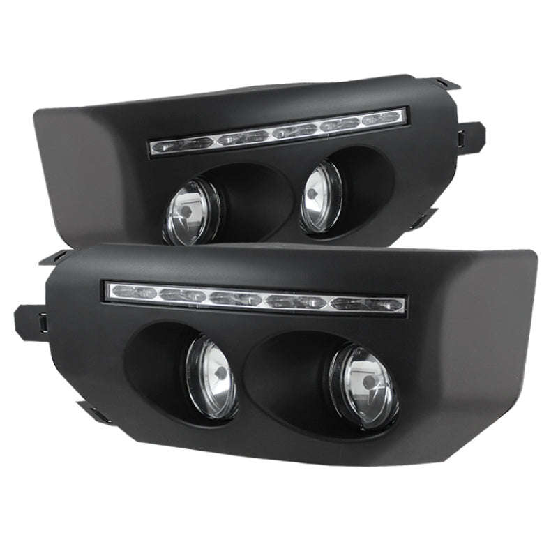 Spyder Toyota FJ Cruiser 07-14 Fog Lights With LED Daytime Running Lights w/swch Blk FL-DRL-TFJ07-BK Spyder Toyota FJ Cruiser 07-14 Fog Lights With LED Daytime Running Lights w/swch Blk FL-DRL-TFJ07-BK