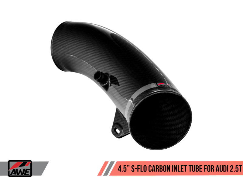 AWE Tuning Audi RS3 / TT RS 4.5in S-FLO Carbon Inlet Tube AWE Tuning Audi RS3 / TT RS 4.5in S-FLO Carbon Inlet Tube