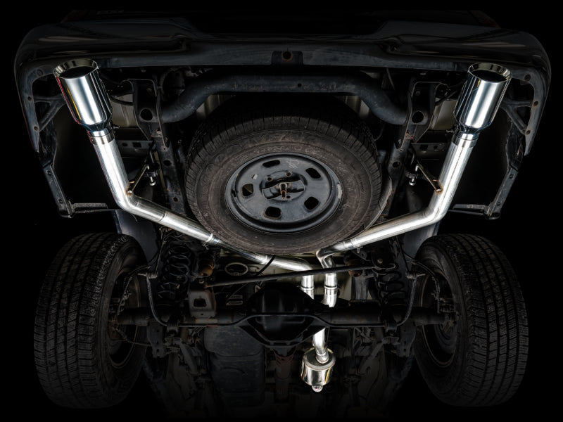 AWE Tuning 09-18 RAM 1500 5.7L (w/o Cutout) 0FG Dual Rear Exit Cat-Back Exhaust - Chrome Silver Tips AWE Tuning 09-18 RAM 1500 5.7L (w/o Cutout) 0FG Dual Rear Exit Cat-Back Exhaust - Chrome Silver Tips