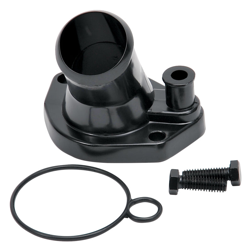 Edelbrock Steel Water Neck for Ford Small Block Windsor - Black Edelbrock Steel Water Neck for Ford Small Block Windsor - Black