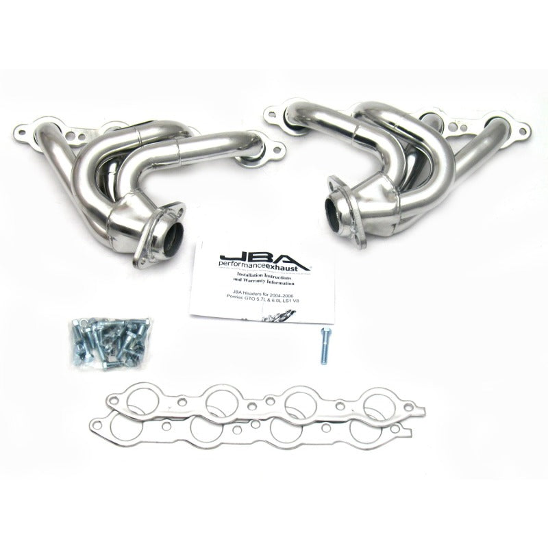 JBA 04-06 Pontiac GTO 5.7/6.0L LS 1-5/8in Primary Silver Ctd Cat4Ward Header JBA 04-06 Pontiac GTO 5.7/6.0L LS 1-5/8in Primary Silver Ctd Cat4Ward Header