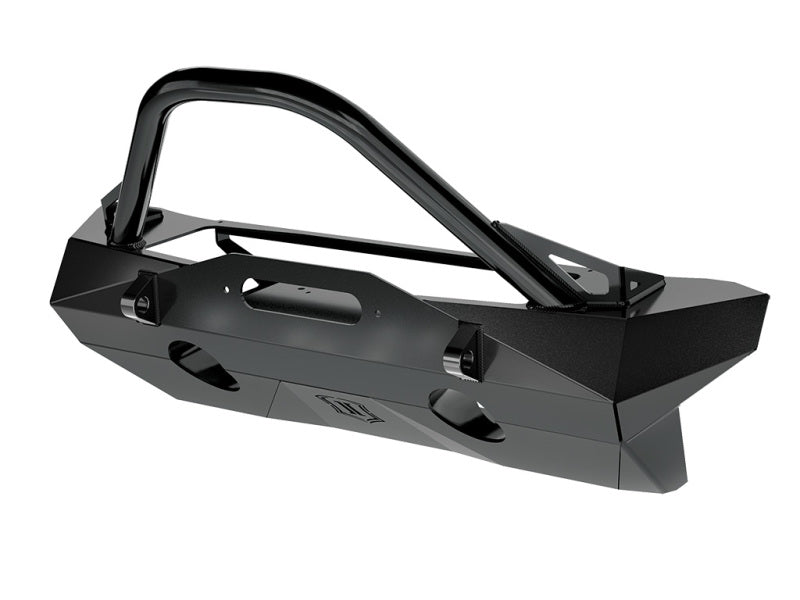 ICON 2018+ Jeep Wrangler JL / 2020+ Jeep Gladiator JT Pro Recessed Impact Front Bumper w/Bar & Tabs ICON 2018+ Jeep Wrangler JL / 2020+ Jeep Gladiator JT Pro Recessed Impact Front Bumper w/Bar & Tabs