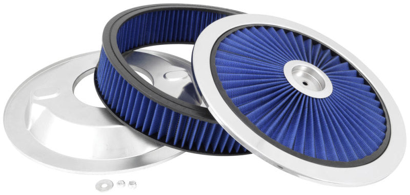 Spectre ExtraFlow HPR Air Cleaner Assembly 14in. x 3in. - Blue Spectre ExtraFlow HPR Air Cleaner Assembly 14in. x 3in. - Blue