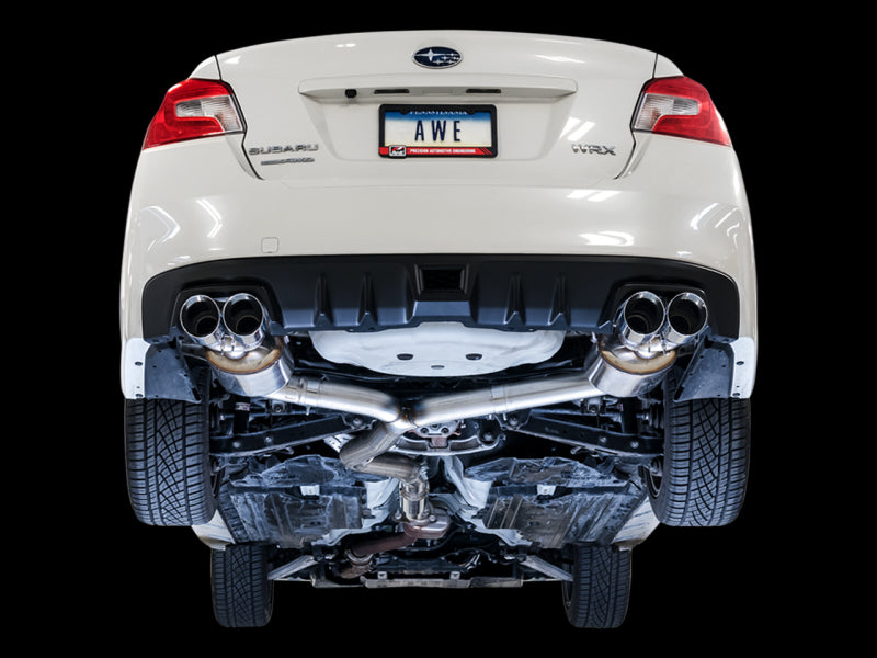 AWE Tuning 2015+ Subaru WRX VA Sedan Touring Edition Exhaust - Chrome Silver Tips (102mm) AWE Tuning 2015+ Subaru WRX VA Sedan Touring Edition Exhaust - Chrome Silver Tips (102mm)