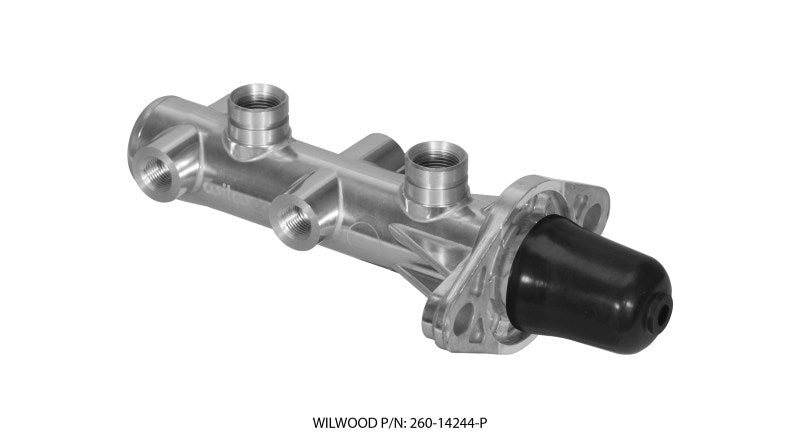 Wilwood Tandem Remote Master Cylinder - 1 1/8in Bore Ball Burnished Wilwood Tandem Remote Master Cylinder - 1 1/8in Bore Ball Burnished