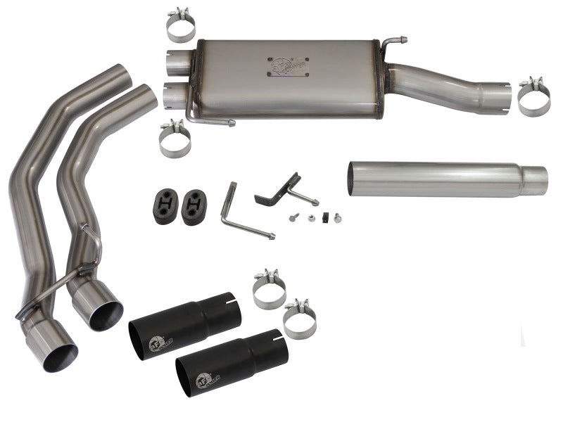 aFe Rebel Exhausts Cat-Back SS Ford F-150 04-08 V8 4.6/5.4L w/ Black Tips aFe Rebel Exhausts Cat-Back SS Ford F-150 04-08 V8 4.6/5.4L w/ Black Tips