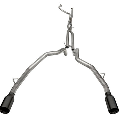 Corsa 2021-2024 Dodge Ram TRX Crew Cab Baja Catback Exhaust Dual Rear Black Tip
