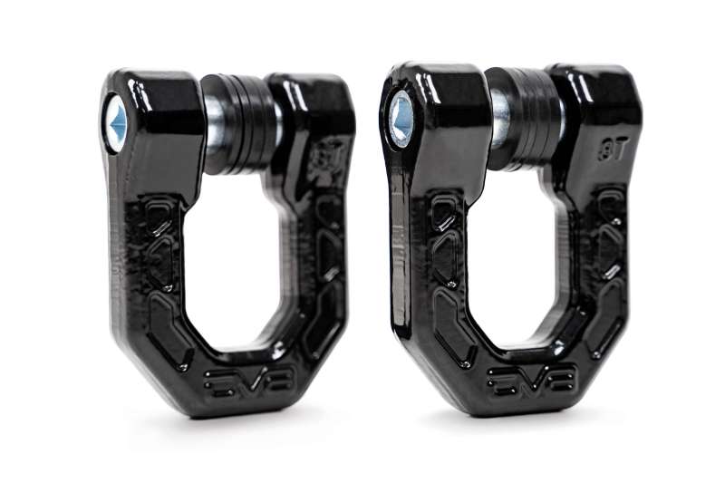 DV8 Offroad Elite Series D-Ring Shackles - Pair (Black) DV8 Offroad Elite Series D-Ring Shackles - Pair (Black)