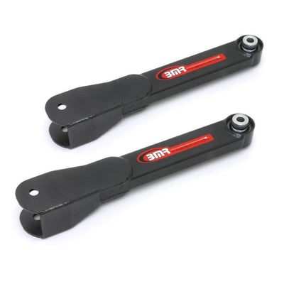BMR 10-15 5th Gen Camaro Rear Non-Adj. Trailing Arms w/ Spherical Bearings - Black Hammertone