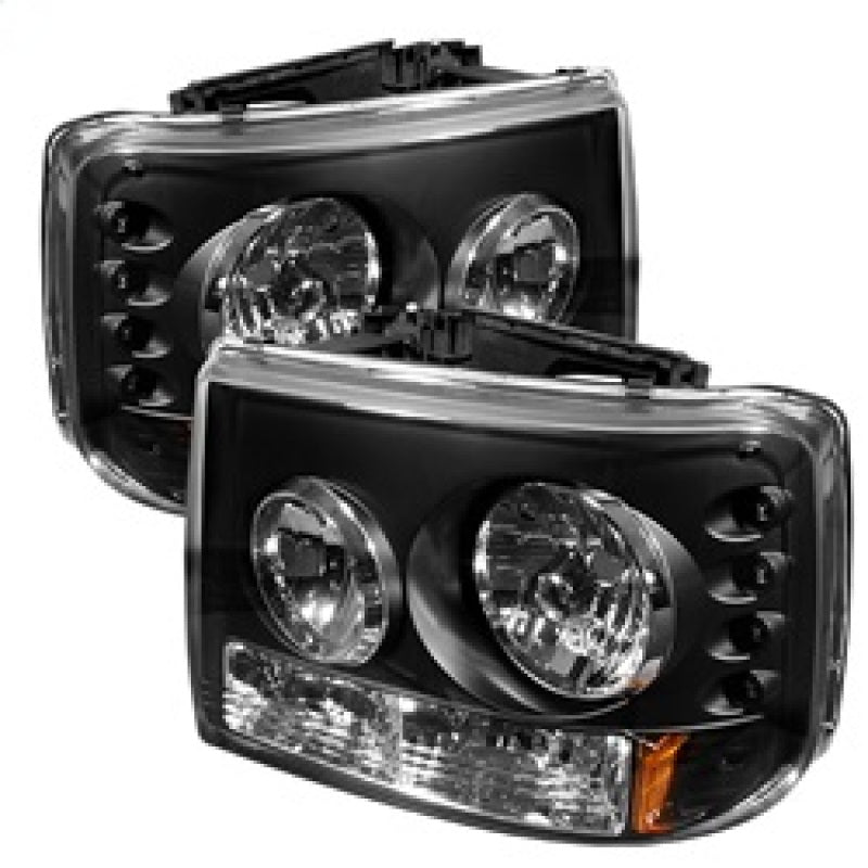 Spyder Chevy Silverado 1500 99-02 LED Crystal Headlights Blk HD-YD-CS99-1PC-AM-BK Spyder Chevy Silverado 1500 99-02 LED Crystal Headlights Blk HD-YD-CS99-1PC-AM-BK