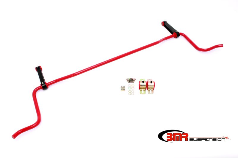 BMR 05-10 S197 Mustang Rear Solid 22mm Sway Bar Kit w/ Bushings & Billet Links - Red BMR 05-10 S197 Mustang Rear Solid 22mm Sway Bar Kit w/ Bushings & Billet Links - Red