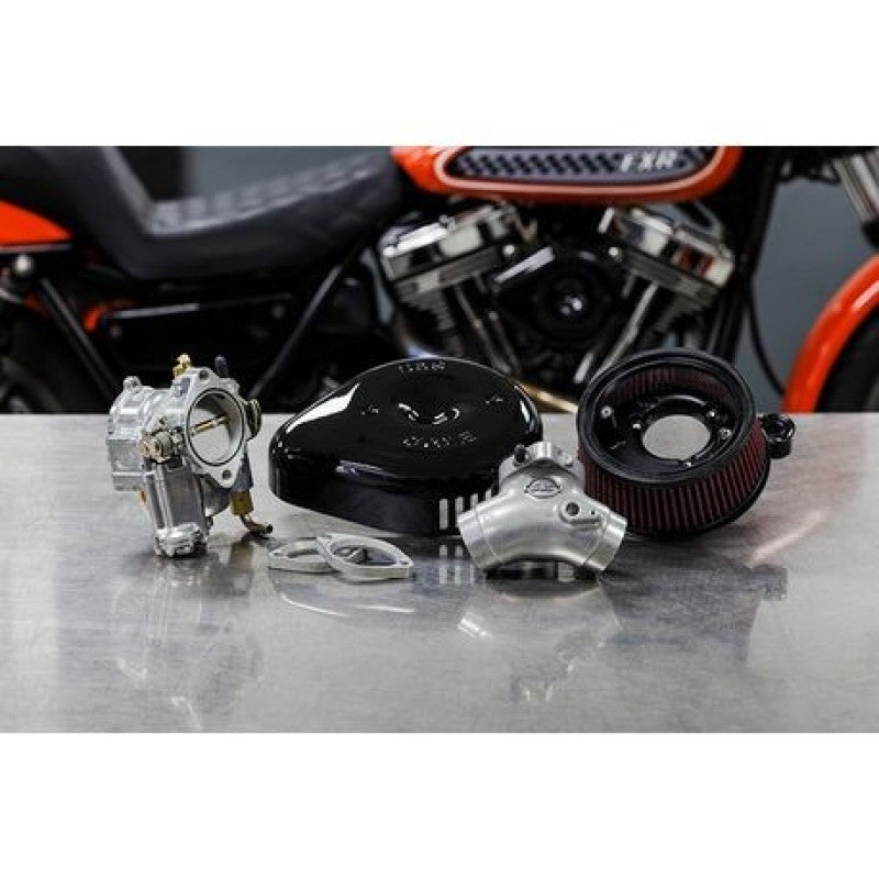 S&S Cycle 84-99 BT Super G Carburetor &  Stealth Air Cleaner Kit w/ Black Teardrop S&S Cycle 84-99 BT Super G Carburetor &  Stealth Air Cleaner Kit w/ Black Teardrop
