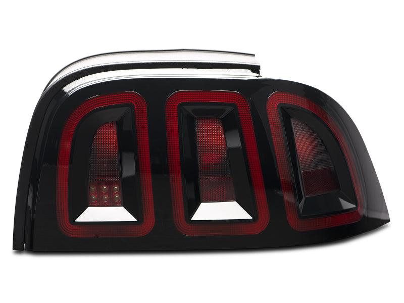Raxiom 96-98 Ford Mustang Icon LED Tail Lights- Black Housing (Smoked Lens) Raxiom 96-98 Ford Mustang Icon LED Tail Lights- Black Housing (Smoked Lens)