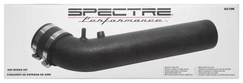 Spectre Universal Intake Tube Kit 3in. - Aluminum - Black Spectre Universal Intake Tube Kit 3in. - Aluminum - Black