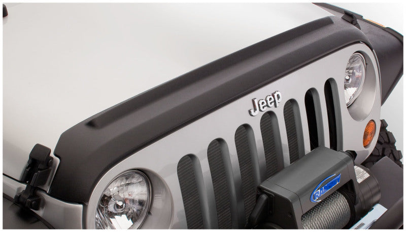 Bushwacker 07-18 Jeep Wrangler (JK) / (JK) Unlimited Trail Armor Hood Guard - Black Bushwacker 07-18 Jeep Wrangler (JK) / (JK) Unlimited Trail Armor Hood Guard - Black