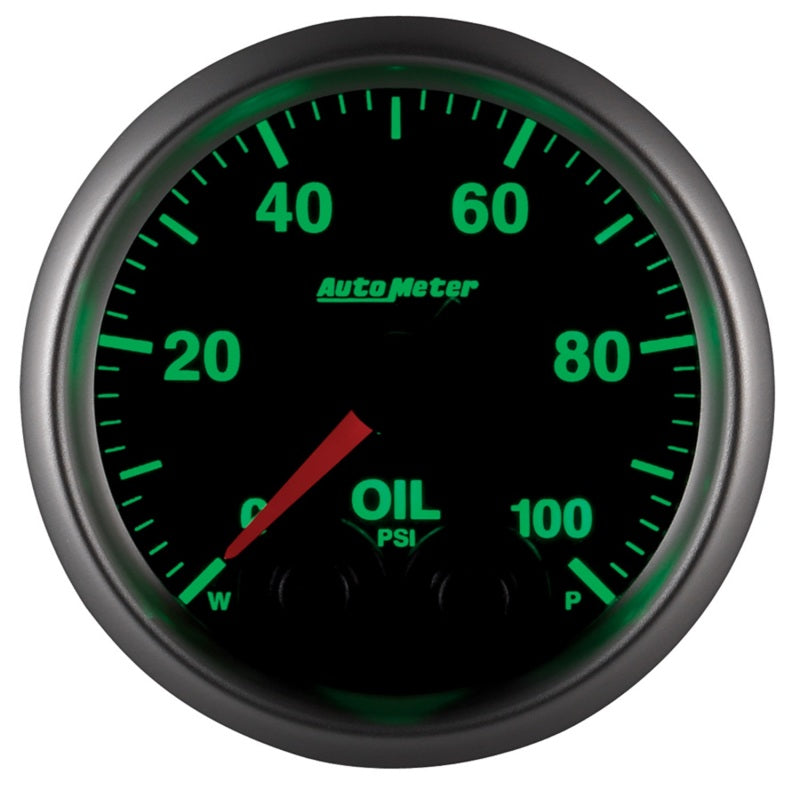 Autometer Elite 52mm Oil Pressure Peak and Warn Gauge w/ Electonic Control Autometer Elite 52mm Oil Pressure Peak and Warn Gauge w/ Electonic Control