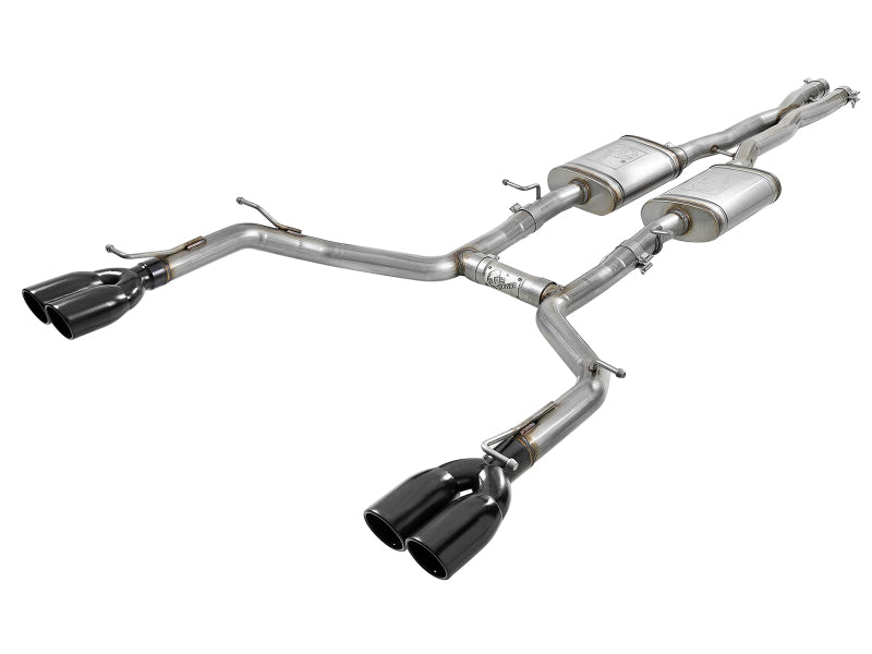 aFe MACH Force-Xp 2-1/2in 304 SS Cat-Back Exhaust 15-21 Dodge Challenger V6-3.6L - Quad Black Tip aFe MACH Force-Xp 2-1/2in 304 SS Cat-Back Exhaust 15-21 Dodge Challenger V6-3.6L - Quad Black Tip