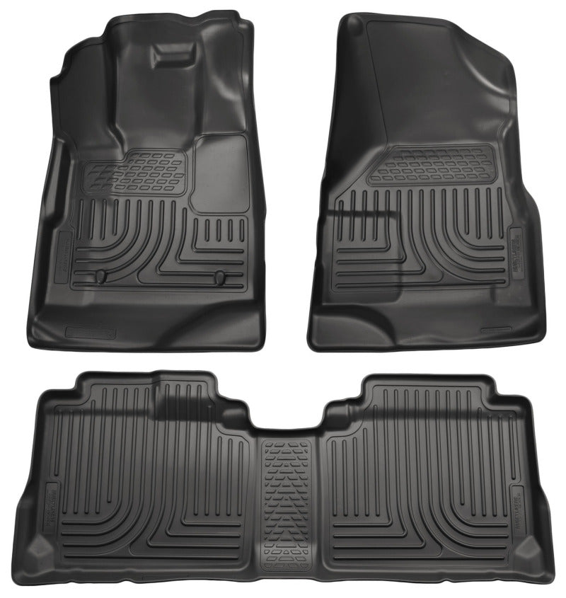 Husky Liners 10-12 Cadillac SRX WeatherBeater Combo Black Floor Liners (One Piece for 2nd Seat) Husky Liners 10-12 Cadillac SRX WeatherBeater Combo Black Floor Liners (One Piece for 2nd Seat)
